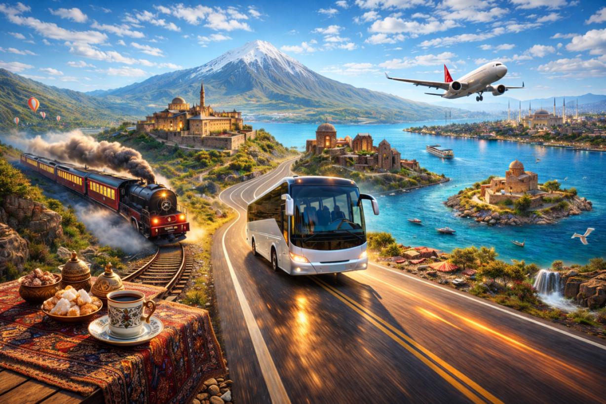Турция на три скорости  -  Едно тяло, три ритъма, безброй емоции – с автобус, влак и самолет към легендите и върха на света